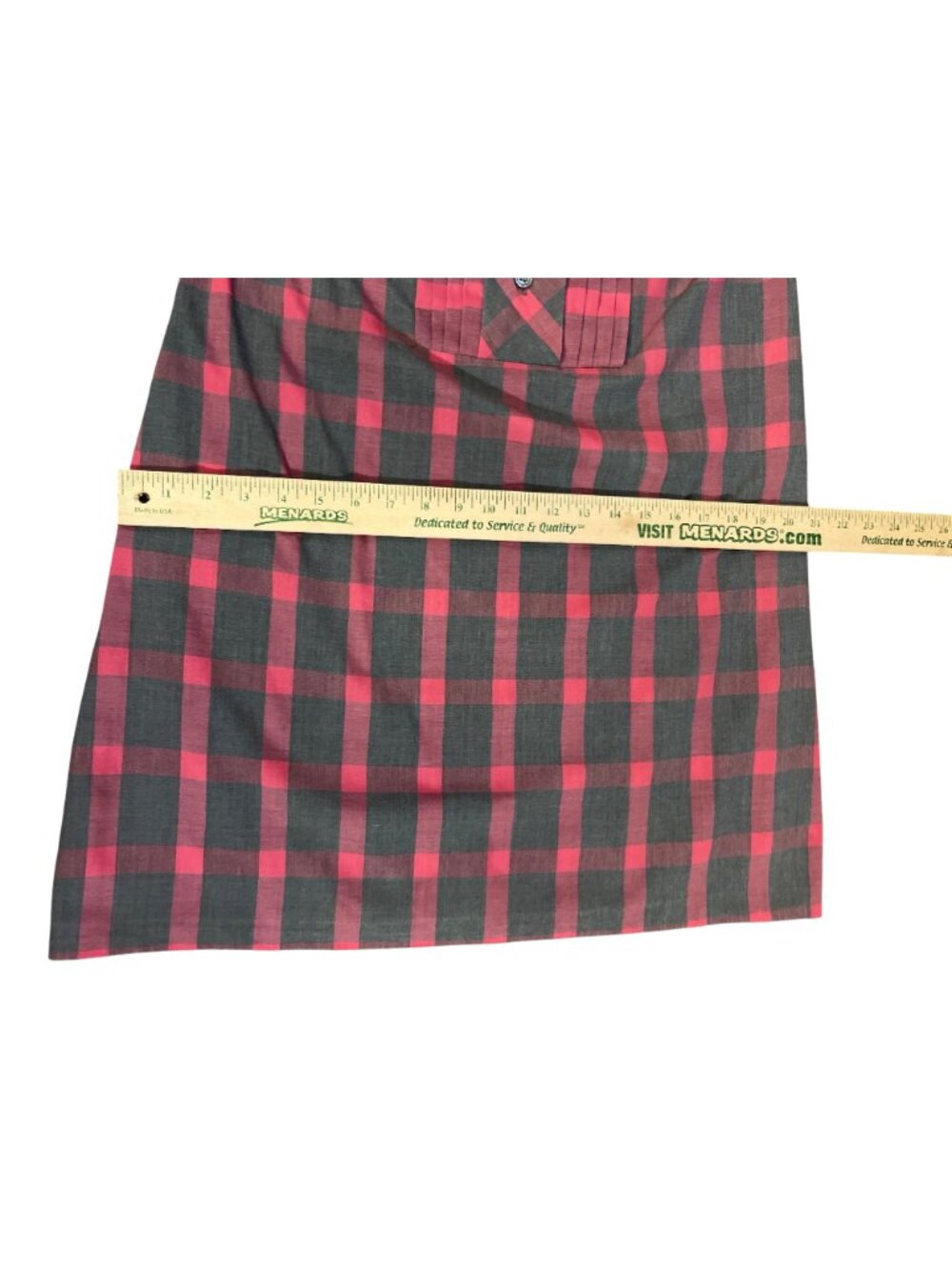 Vintage Handmade Plaid Dress Tunic Peter Pan Collar Womens S? Used - Picture 12 of 16